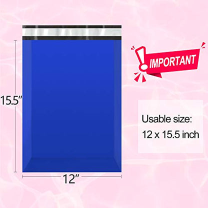 200pcs Poly Mailers 12x15.5 Inch Shipping Bags Dark Blue Shipping Envelopes Self Seal Mailers Bags Waterproof and Tear-Proof Packaging Bags