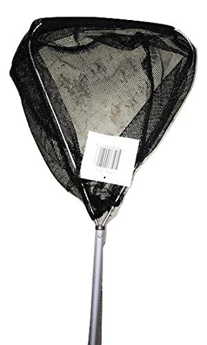 Pond Fish Net with a 3' (100cm) Foot Handle 8 Inch Net Head, Water Garden Koi Fish Pond Skimming Net for Small Koi and Debris