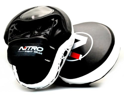 Focus Mitts | Boxing & Muay Thai Punching Pads | Kickboxing & MMA Training Punch Shield - color: Black