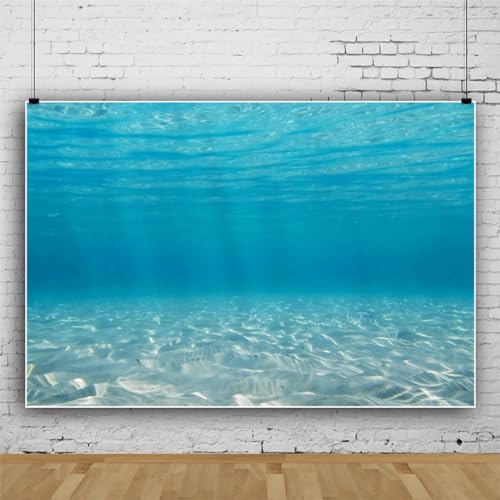 7x5ft Undersea Backdrop for Photography Underwater World Ocean Floor Aquarium Background Summer Sunshine Tropical Fish Tank Water Wave Backdrop Birthday Party Banner Decor Photo Booth Props