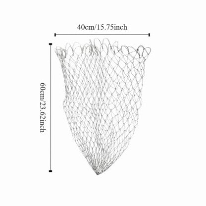 ‌Fishing Landing Net Replacement Nylon Mesh Catch & Release Net for Bass/Trout - size: 40×60cm