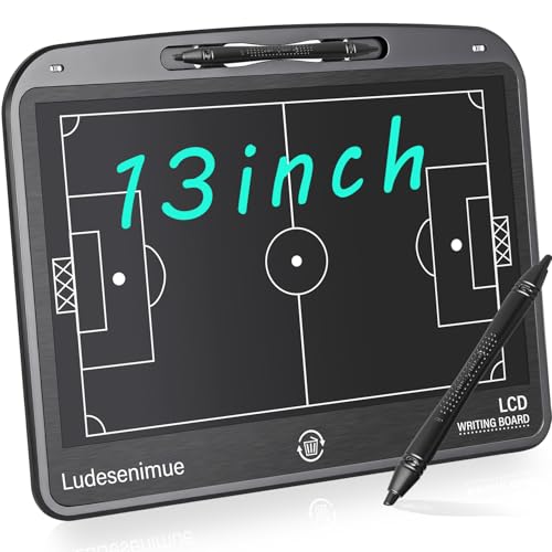 Electronic Soccer Coaching Board - 13.5 inch LCD Soccer Tactics Board - size: 8"W x 11"H