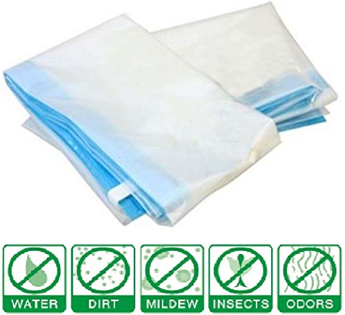 5 Pack Super Jumbo 40"X52" Zip and Lock Big Storage Bag Zipper Resealable Plastic Bags Strong 3 Mil Thickness