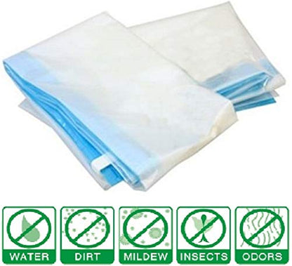 5 Pack Super Jumbo 40"X52" Zip and Lock Big Storage Bag Zipper Resealable Plastic Bags Strong 3 Mil Thickness
