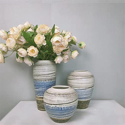 Small Fresh Vase Ceramic Line Flower Arrangement Living Room B&B Decorative Flowers Aquarium