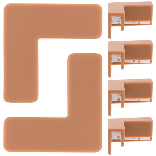 6pcs Brown Medium Soft Silicone Fish Tank Corner Guards Safety Bumpers for Aquarium and Pet Carrier Edges Anti-Collision Corner Protectors for Home Furniture