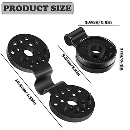 50Pcs Shade Cloth Heavy Duty Lock Grip, Shade Cloth Plastic Clips, Windproof Awning Clamp Grip, Round Plastic Black Clips for Sun Shade Net, Reusable Tent Accessory for Camping