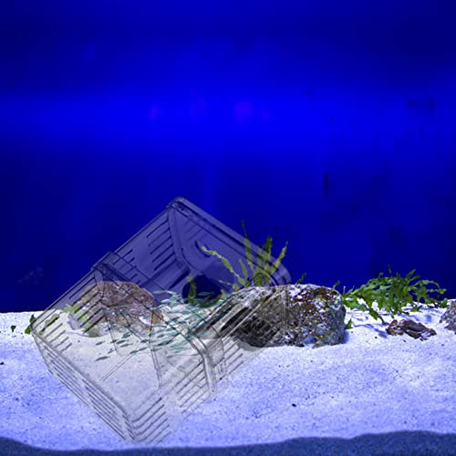 POPETPOP Fish Breeding Box - 2Pcs Plastic Aquarium Hatchery Incubator Box with Suction Cups for Fish & Shrimp