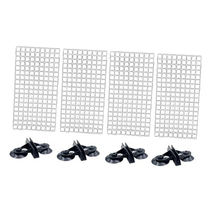2sets Aquarium Divider Plate for Fish Tank Lattice Panel Spliced and Suction Cup Random Color