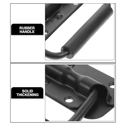 4Pcs Spring Loaded Surface Mount Handles Replacement Boat Ring Pull Handles with Flush Lift Design for Cabinets Toolboxes and Cases 3.9x1.8x1.6In