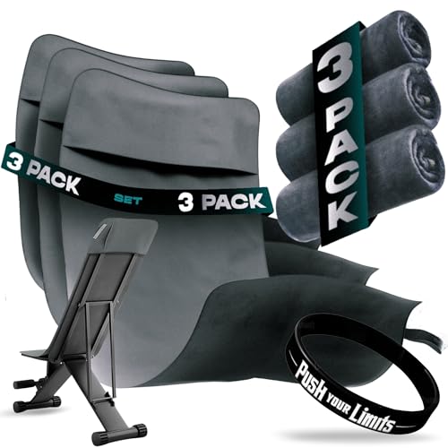 Gym Towels Man and Woman Microfibre Workout Sweat Towels for Gym Pack 3 - Exercise Towel Fast Body Sweat - Train Smarter