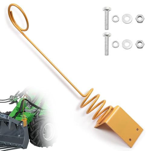 1PCS Bolt on Hose Hanger Hydraulic Hose Hanger for Tractor with Bolts Heavy Duty Tractor Accessories & Attachments, Prevent from Damaging the Hoses, Orange Color with Warning Function
