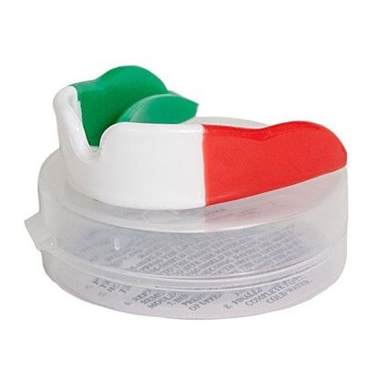 KO Sports Gear Wrestling Mouth Guard, Mexico Style, Boil-and-Bite Custom Fit Mouthpiece for Teeth Protection, Football, Boxing, Wrestling, Basketball, BJJ, MMA, Teens & Adults - color: Mexico