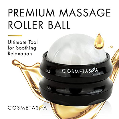 Cosmetasa Massage Roller Ball- Soothes Back, Shoulder, and Foot. Self, Relaxing, Massage Therapy Tool for Sore, Tired Muscles