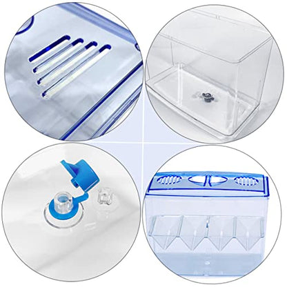 3 Pcs Small Fish Breeding Box - Freestanding Self-Floating Isolation Hatchery for Guppy and Fry in Aquarium