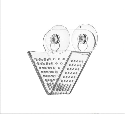Pssopp Aquarium Cone Red Feeder, V Shape Shrimp Feeder Acrylic Fish Feeding Cup with Suction Cups and Tweezer for Aquarium Use