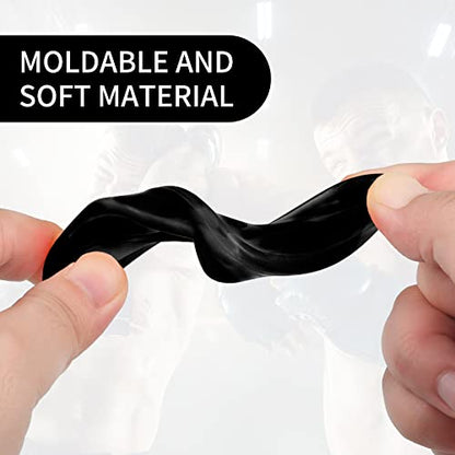 Kathfly 50 Pcs Football Mouth Guards Bulk Sports Mouthpieces - color: Black, Clear