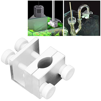 Fish Tank Fixture Holder, Aquarium Hose Clamp, Water Pipe Light Stand Holder with Plastic Nut, for Aquarium Water Pipe Light Stand, Plastic, 816mm, 0.30-0.6in Cylinder Wall
