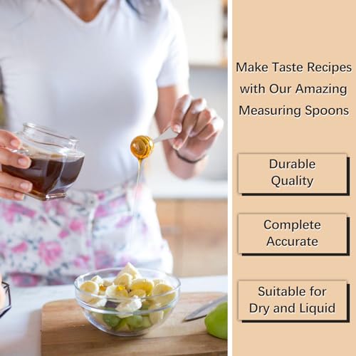 1PCS 1tsp(1/3tbsp, 5 ml) Single Measuring Spoon, Stainless Steel Individual Teaspoon, Metal Measure Scoop with Gift Box - size: 1 tsp | 1/3 tbsp | 5 ml | 1/6 oz