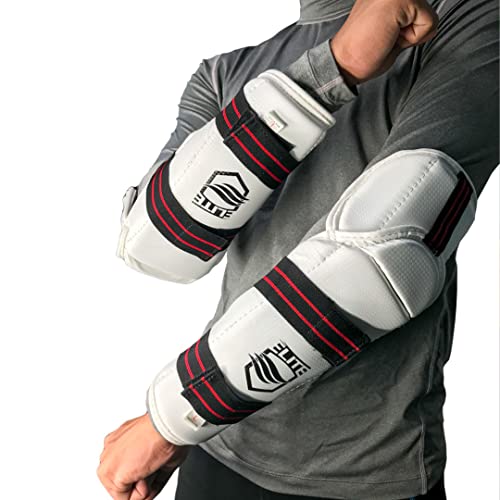ELITE – Taekwondo Forearm & Elbow Guard. Kids & Adults Sizes (TKD Protector) - Comfortable, Lightweight, & Protective - size: Xtra Small