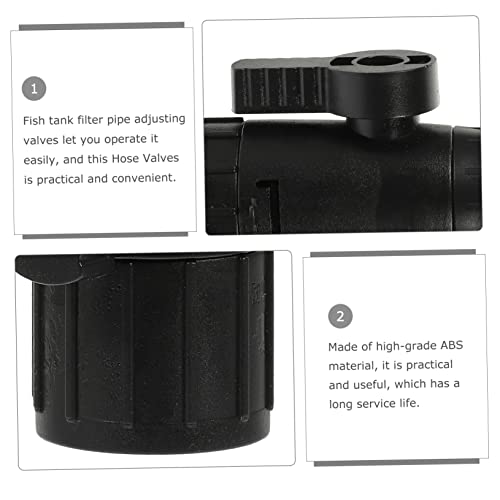 Levemolo Aquarium Water Control Valves Fish Tank Valve for Water Regulation Soft Hose Connector Easy Installation and High-Grade Material