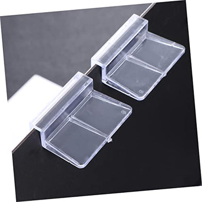 10Pcs Transparent Plastic Fish Tank Cover Support Bracket for Aquariums Practical and Frame for Home Aquarium Setup