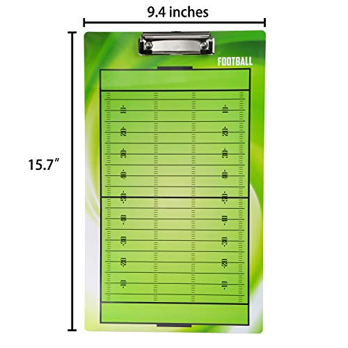BETTERLINE Football Coaching Board Double Sided Dry Erase Clipboard Sports