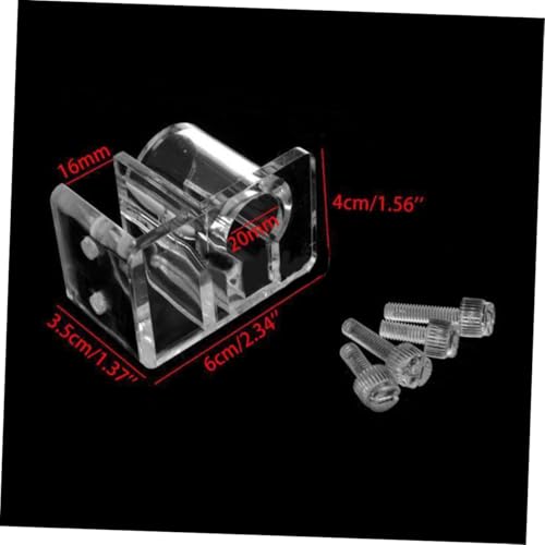 Tube Holder Fish Tank Water Pipe Clamp Acrylic Aquarium Water Clip 4pcs Set Sturdy Easy to Install for Fish Tank Hose Holder