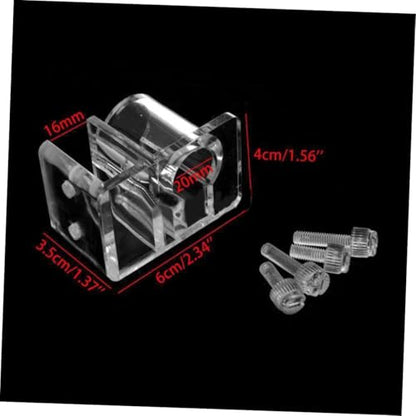 Tube Holder Fish Tank Water Pipe Clamp Acrylic Aquarium Water Clip 4pcs Set Sturdy Easy to Install for Fish Tank Hose Holder