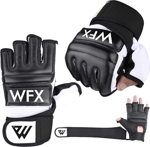 WFX Punch Bag Boxing Gloves Karate Mitts MMA Body Combat Taekwondo Training Martial Art Fighting Grappling Muay Thai TKD MMA Synthetic - size: Large