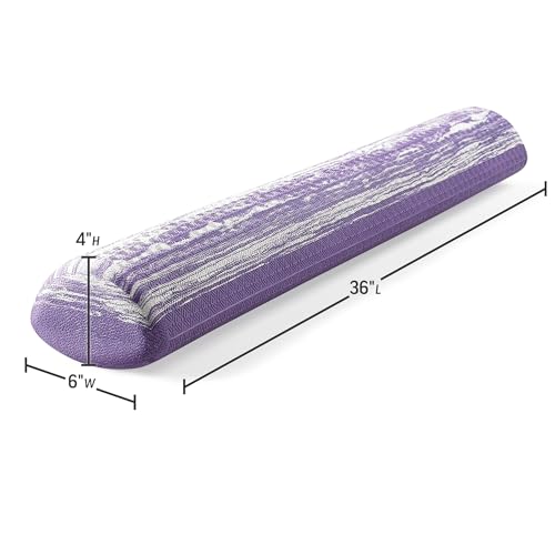 OPTP SMARTROLLER – Two-in-One Moderately Firm Foam Roller, Purple, 36"