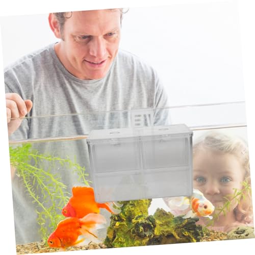 balacoo Fish Breeding Box Incubator for Aquariums Divider for Fry -Resistant Material for Fish Tank Use Efficiently Protects