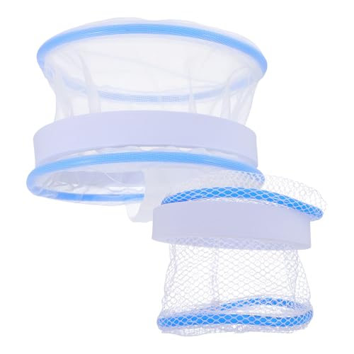 2pcs Small Fish Breeding Box with Nylon Mesh Floating Fish Tank Isolation Chamber for Guppy Fry Nursery Aquarium Hatchery Net and Incubation