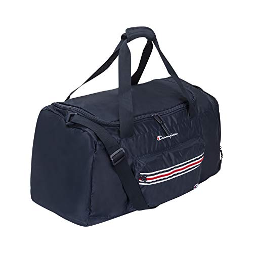 Champion Unisex Adult Champion Logo Duffel Bags, Navy/Scarlet, One Size US - color: Navy/Scarlet, size: One Size