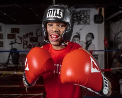 TITLE Boxing Gel Triple-Shox Mouthguard 2.0: Boxing Guard, Sports Guard - color: Red/Black