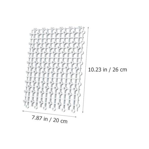 BESPORTBLE 1set Aquarium Bottom Divider Board Plastic Fish Tank Isolation Grid for Breeding and Separation Support Columns