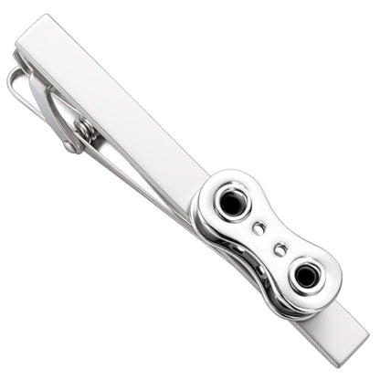 HAWSON 2/2.2 Inch Various Tie Clips for Men Unique, Personalized Novelty Tie Bars Pins Tacks, Funny Theme Wedding Holiday Gifts for Husband Groomsmens - style: Cycling Chain