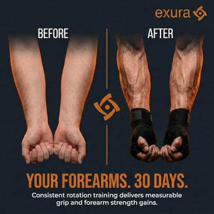 Exura Spinning Rotator Burn Machine, Kinetic Arm Forearm Exerciser & Boxing Rotation Trainer with 12 LB Adjustable Resistance for Rotator Cuff, Shoulder Mobility, Grip & Wrist Strength Titan Training