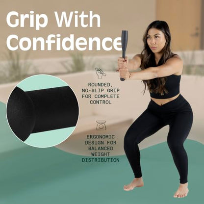 Retrospec Grip Steel Club Strength Training, Rehabilitation, Stretching, Conditioning and Rotational Training - Options for Women & Men - style: 10 lb