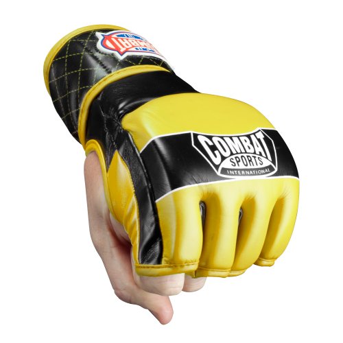 Combat Sports Traditional MMA Fight Gloves - color: Black, size: Standard
