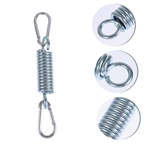 Stainless Steel Hammock Spring Hook Set for Outdoor Hanging Chair - color: Silver