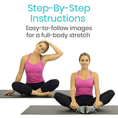 Vive Workout Posters for Home Gym - 52 Streching Exercises Full Body