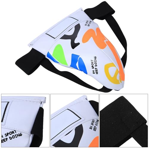 Groin Protector Boxing, Groin Guard Boxing, Children Boxing Groin Protector, for Boxing Taekwondo Muay Thai Training, White