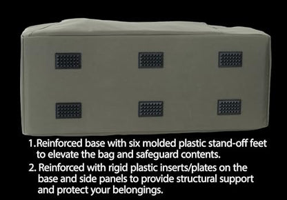85L Military-Style Duffle Backpack with Rigid Panels | Built for deployment gear, work equipment, camping supplies, vehicle storage, and checked travel. - color: Olive Green