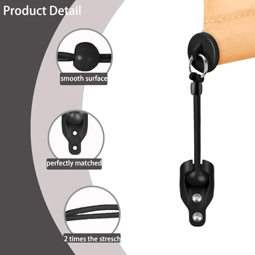 Coolaroo Outdoor Roller Shade Replacement Parts Universal Blind Brackets & End Caps for Shade Mounting Hardware Kit（2set，Black） - color: Black