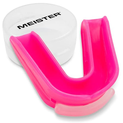 Mesiter Moldable Double Mouth Guard w/Case - Pink - color: Pink