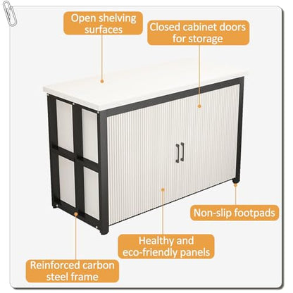 Aquarium Stand, Fish Tank Stand, Glass Container Base Cabinet With Storage Space, Suitable For Fish Tanks, Turtle Tanks, And Reptile/Amphibian Enclosures(White+White,35.4x15.7in)
