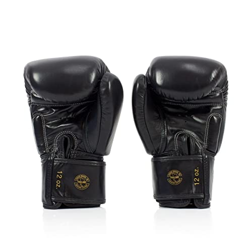 Fairtex BGV19 Deluxe Tight-Fit Gloves - color: Black, size: 16 oz