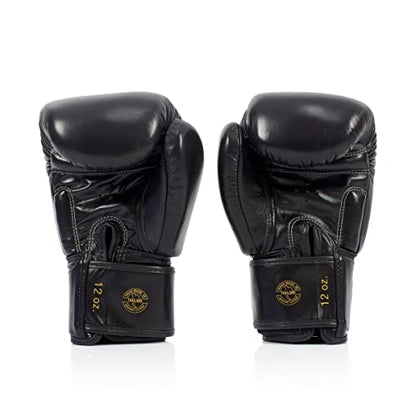Fairtex BGV19 Deluxe Tight-Fit Gloves - color: Black, size: 16 oz