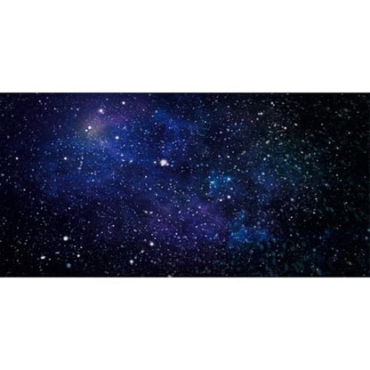 AWERT 48x18 inches Galaxy Aquarium Background Blue Starry Sky Universe Space Fish Tank Background Nebula Stars Terrarium Background